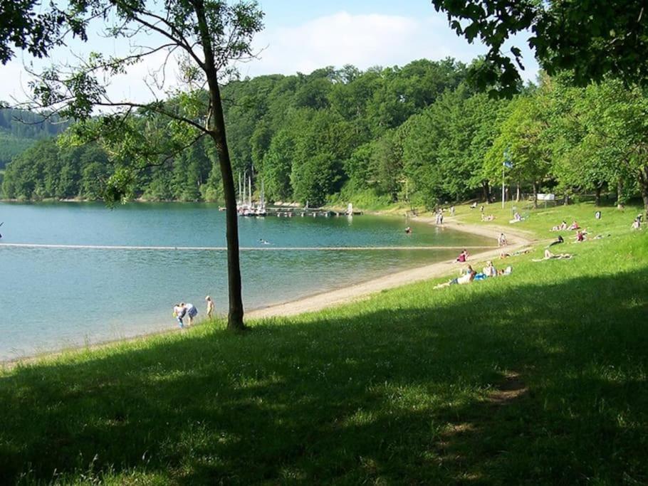 Ferienhaus Lena Im Sauerland Direkt Am Hennesee เมสเชอเดอ ภายนอก รูปภาพ